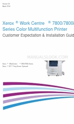 Xerox xerox wirkcenre 7800i series Installation Manual