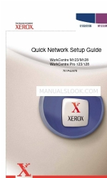 Xerox WorkCentre Pro 123 Quick Network Setup Manual