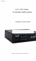 ALDEN S.S.C. HD A module Manuale d'installazione e d'uso