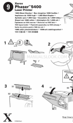 Xerox 5400DX - Phaser B/W Laser Printer Manual Kertas