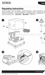 Xerox 5550N - Phaser B/W Laser Printer Manual de reembalagem