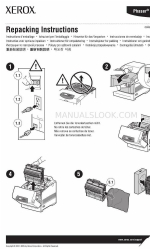 Xerox 6360DT - Phaser Color Laser Printer Instrukcja przepakowywania