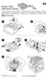 Xerox 7500DX - Phaser Color LED Printer Arkusz instrukcji