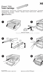 Xerox 7500DX - Phaser Color LED Printer Instruction Sheet