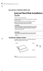 Xerox DocuPrint C3055 Посібник з монтажу