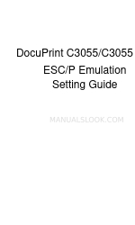 Xerox DocuPrint C3055 Manual de definições