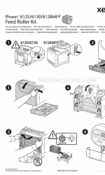 Xerox PHASER 6130 Hoja de instrucciones