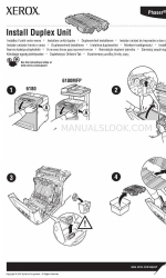 Xerox Phaser 6180 Fiche d'instruction