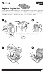 Xerox Phaser 6180 Fiche d'instruction