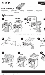 Xerox Phaser 6180 Fiche d'instruction