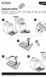 Xerox Phaser 6180 Fiche d'instruction