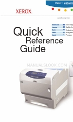 Xerox Phaser 6350 Quick Reference Manual