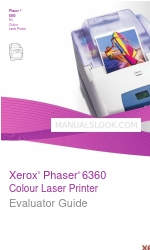 Xerox Phaser 6360 Değerlendirici El Kitabı