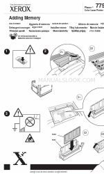 Xerox Phaser 7750 Manuel d'ajout de mémoire
