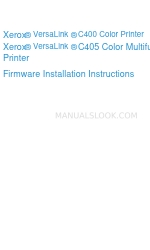 Xerox VersaLink C405 Instructies voor installatie van firmware