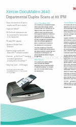 Xerox DocuMate 3640 Especificaciones