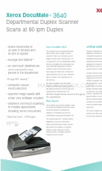 Xerox DocuMate 3640 VRS Professional Brochura e especificações