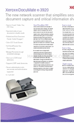 Xerox DocuMate 3920 Especificaciones