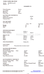 Xerox DocuMate 515 Produkt-Sicherheitsdatenblatt