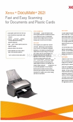 Xerox DOCUMATE DocuMate 262i Especificações