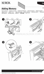 Xerox 7760DX - Phaser Color Laser Printer Инструктивный лист