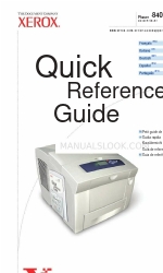Xerox 8400DP - Phaser Color Solid Ink Printer Kurzreferenz-Handbuch