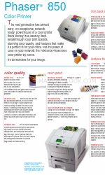 Xerox 850DP - Phaser Color Solid Ink Printer Specificaties