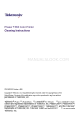 Xerox 850DP - Phaser Color Solid Ink Printer Handleiding reinigingsinstructies