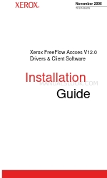 Xerox FreeFlow Accxes V12.0 Drivers & Client Software Instrukcja instalacji