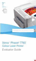 Xerox Phaser 7760 Manual do avaliador