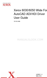 Xerox Wide Format 6030 User Manual