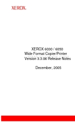 Xerox Wide Format 6050 Note de mise à jour