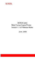 Xerox Wide Format 6204 Note de mise à jour