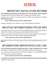 Xerox FreeFlow Información importante sobre la instalación