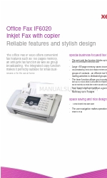 Xerox Office Fax IF6020 Specifiche tecniche