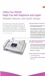 Xerox Office Fax IF6025 Specifiche tecniche