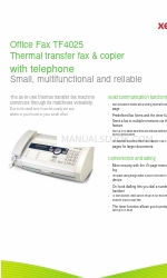 Xerox Office Fax TF4025 Spécifications