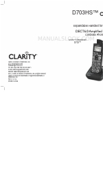 Clarity D703HS-R Manual do utilizador