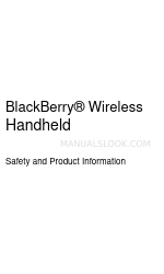 Blackberry 6230 Sicherheit und Produktinformation