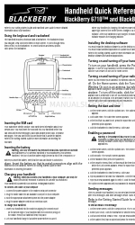 Blackberry 6710 Snelle referentiehandleiding