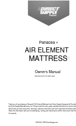 Direct Supply Panacea Air Element Mattress Kullanıcı El Kitabı