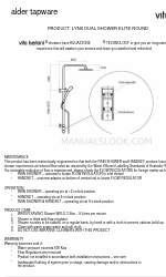 ALDER TAPWARE Vito Bertoni LYNX DUAL SHOWER ELITE ROUND Istruzioni per l'installazione