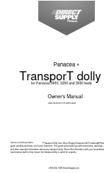 Direct Supply Panacea Transport dolly オーナーズマニュアル