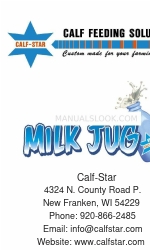 CALF-STAR Milk Jug Manual