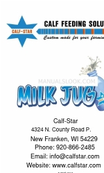 CALF-STAR Milk Jug Manual