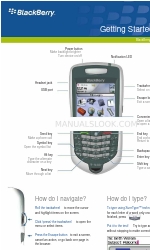 Blackberry 7105T - GETTING STARTED GUIDE FROM T-MOBILE US Handbuch 