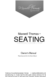 Direct Supply Maxwell Thomas Ashville Theater Chairs Manual do Proprietário