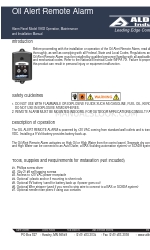 Alderon Industries Oil Alert VA02 운영, 유지보수 및 설치 매뉴얼