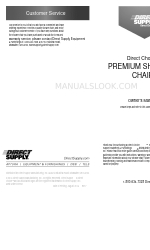 Direct Supply Direct Choice PREMIUM SHOWER CHAIR Owner's Manual