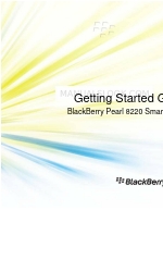 Blackberry 8220 - Pearl USB Sync Charge Desktop Docking Cradle Getting Started Manual